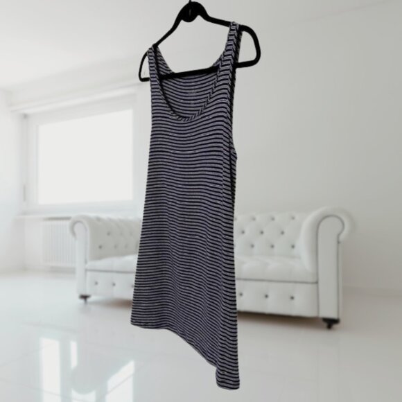 Isabel Maternity Striped Tank Top Navy White Sleeveless Tee by Ingrid & Isabel - Picture 7 of 13